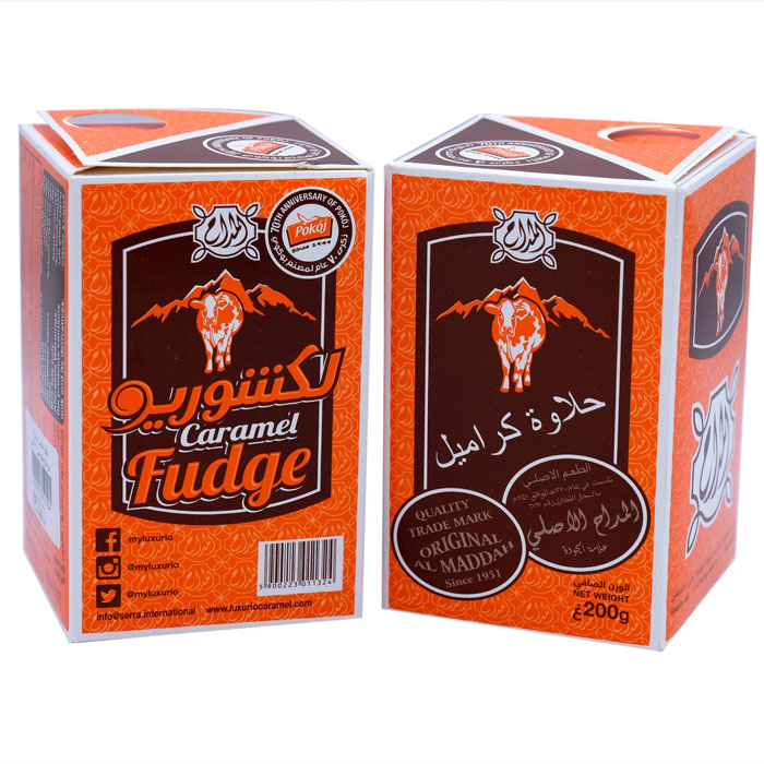 00032حلاوة بقرة المداح 200جم Caramel Fudge orignal AL-Maddah chocolate 200gm - Image 1
