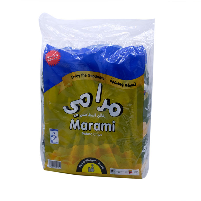 1000664جمبري مرامي ملح وخل 18حبه Marami potato chips with salt and vinegar 18 PCS - Image 1