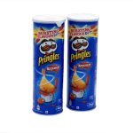 Pringles ketchup flavored chips 165 gm (blue)