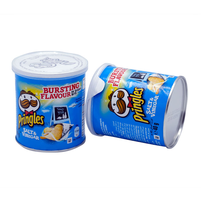Pringles Potato chips Salt and vinegar (light blue) 40g - [:ar]قطوف ...