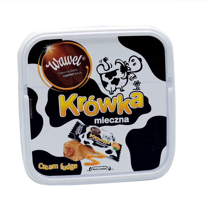 1002123 حلاوة بقرة واول ابيض واسود علبه 700جم candy cow wawel white and black box 700gm - Image 1