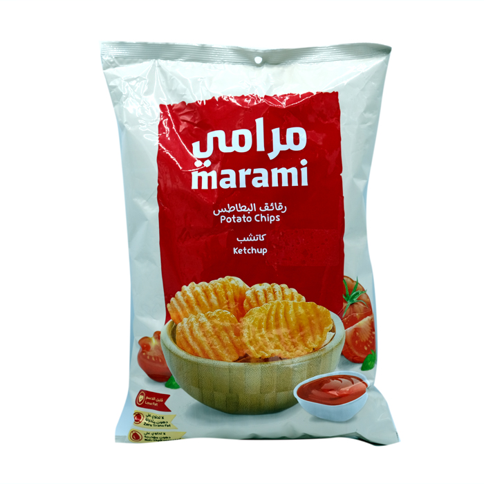 1002647جمبري مرامي عائلي كاتشب 100جم مرامي رقائق البطاطس كاتشب عائلي 100 جرام - الصورة 1