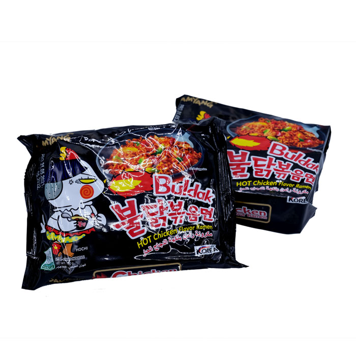 1002680اندومي كوري بلداك اسود 140جم Samyang Buldak hot chicken flavor ramen (black) 140 gm - Image 1