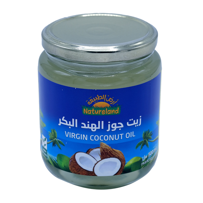 30769زيت جوز الهند ارض الطبيعة 500مل Virgin coconut oil (Natureland) 500 ml - Image 1
