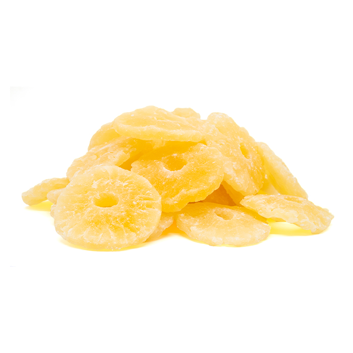 DryPineapple 700x700 Dried round pineapple 250 gm - Image 1