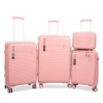 طقم شنط لون وردي 4قطع