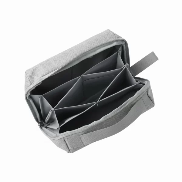 ⁦حقيبة يدوية متعددة الاستخدام لتنظيم أدوات السفر لون رمادي⁩ - الصورة ⁦3⁩