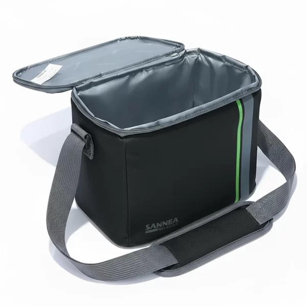 ⁦حقيبة حفظ حار وبارد مع خط جانبي باللون الاخضر⁩ - الصورة ⁦2⁩