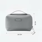 ⁦حقيبة يدوية متعددة الاستخدام لتنظيم أدوات السفر لون رمادي⁩ - الصورة ⁦4⁩
