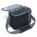 ⁦حقيبة حفظ حار وبارد مع خط جانبي باللون الوردي⁩ - الصورة ⁦2⁩