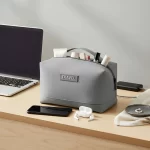 ⁦حقيبة يدوية متعددة الاستخدام لتنظيم أدوات السفر لون رمادي⁩ - الصورة ⁦2⁩