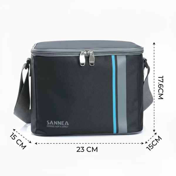 ⁦حقيبة حفظ حار وبارد مع خط جانبي باللون الازرق⁩ - الصورة ⁦3⁩