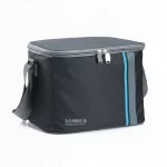 حقيبة حفظ حار وبارد مع خط جانبي باللون الازرق