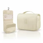 حقيبة تنظيم مستحضرات التجميل والأدوات الشخصية لون بيج