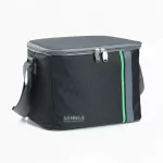 حقيبة حفظ حار وبارد مع خط جانبي باللون الاخضر