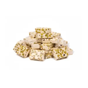 حلقوم نوجا فستق قطع مستطيلة 250جم