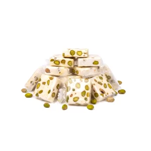 حلقوم نوجا فستق قطع مربعة 250جم