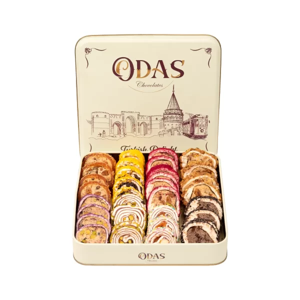 ⁦علبة حلقوم فاخرة مشكل (الوزن الصافي يتراوح بين 980جم الى 1كجم)⁩ - الصورة ⁦2⁩