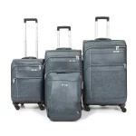 طقم شنط سفر – 4 قطع بلون أزرق رخامي أنيق