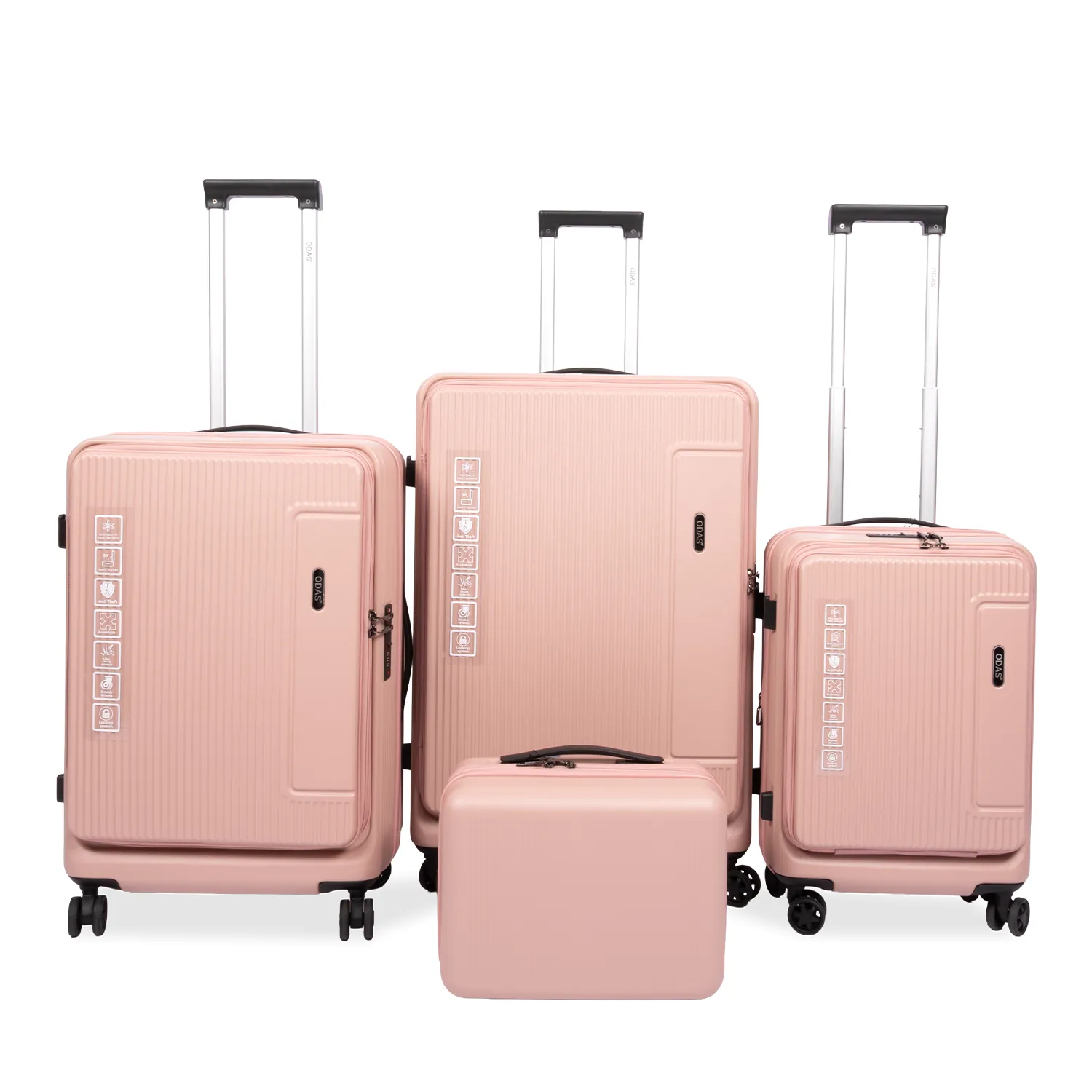 13-1 طقم شنط لون وردي 4قطعه - الصورة 1