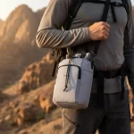 ⁦حقيبة كتف صغيرة متعددة الاستخدام لون بيج⁩ - الصورة ⁦2⁩