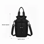 ⁦حقيبة كتف صغيرة متعددة الاستخدام لون اسود⁩ - الصورة ⁦4⁩