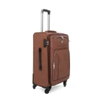 ⁦طقم شنط سفر جلد لون بني فاتح 3قطع⁩ - الصورة ⁦2⁩