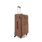 ⁦طقم شنط سفر جلد لون بني -4قطع⁩ - الصورة ⁦2⁩