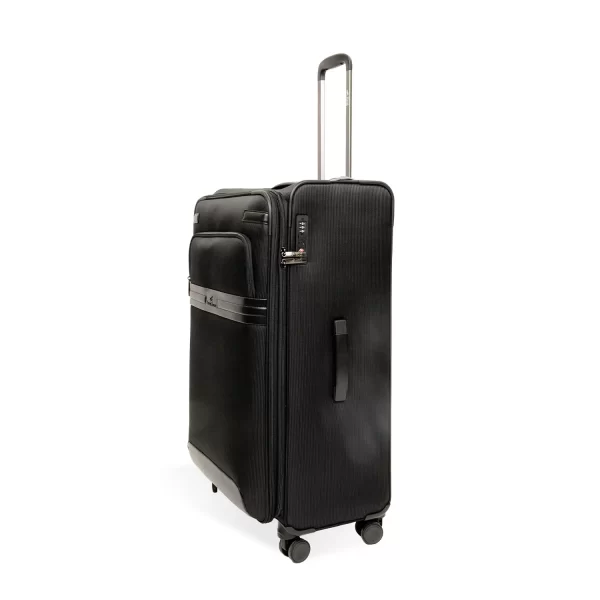 ⁦طقم شنط قماش فاخر 4 قطع لون اسود⁩ - الصورة ⁦3⁩