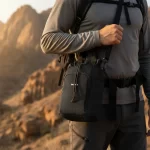 ⁦حقيبة كتف صغيرة متعددة الاستخدام لون اسود⁩ - الصورة ⁦2⁩