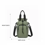 ⁦حقيبة كتف صغيرة متعددة الاستخدام لون اخضر فاتح⁩ - الصورة ⁦4⁩