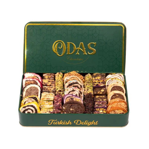 ⁦تشكيلة الحلقوم الفاخر- العلبة الخضراء (الوزن الصافي 800جم)⁩ - الصورة ⁦2⁩