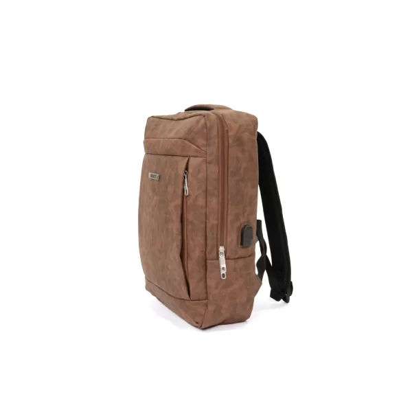 ⁦طقم شنط سفر جلد لون بني -4قطع⁩ - الصورة ⁦3⁩