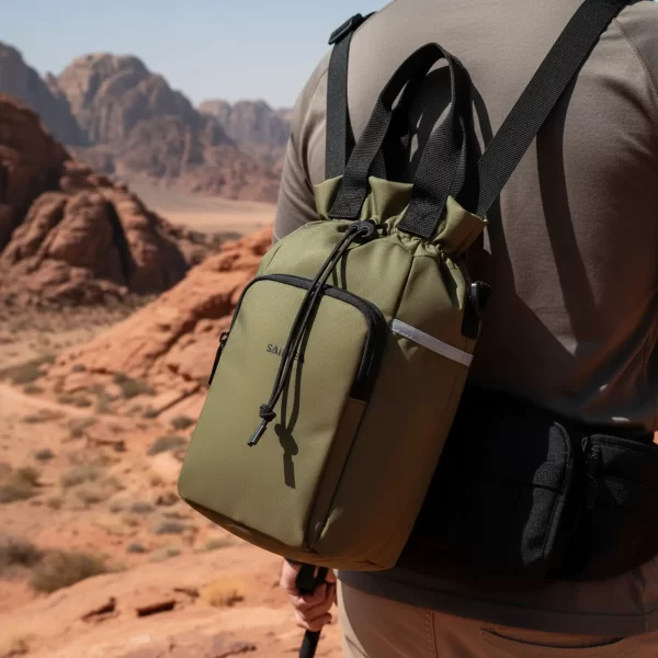 ⁦حقيبة كتف صغيرة متعددة الاستخدام لون اخضر فاتح⁩ - الصورة ⁦2⁩