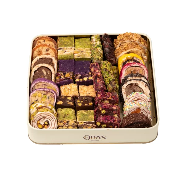 ⁦علبة حلقوم فاخرة مشكل (الوزن الصافي يتراوح بين 980جم الى 1كجم)⁩ - الصورة ⁦4⁩