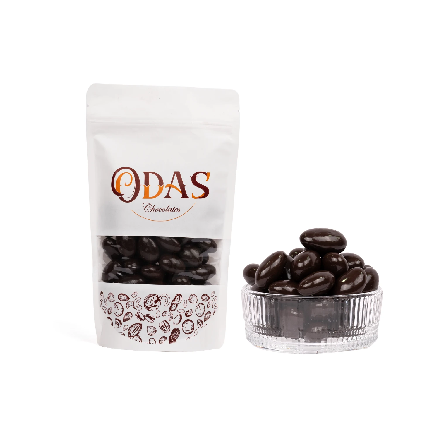 لوز دارك شوكليت دراجيه لوز دارك شوكولاته 250جم - الصورة 1