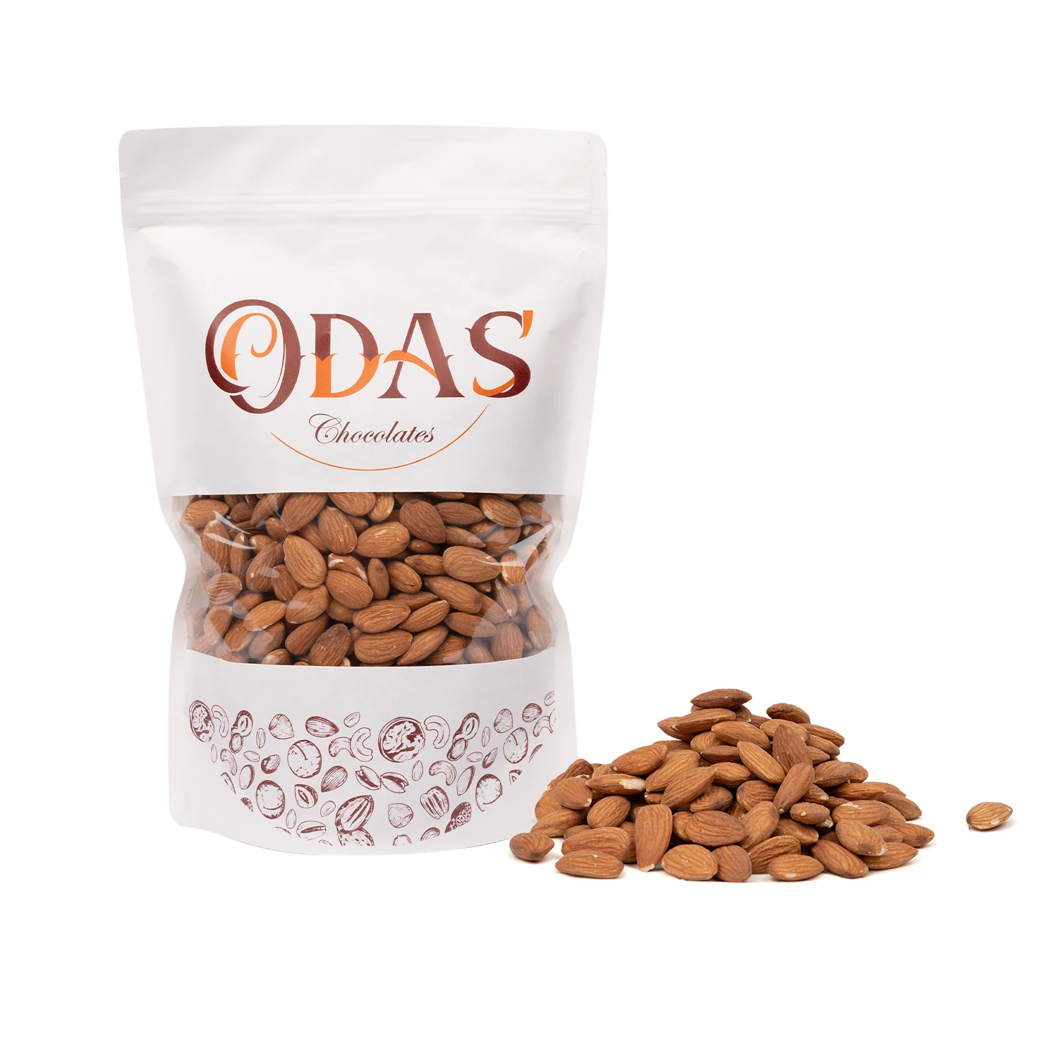 1 Kg لوز امريكي حبة كبير نيء - الصورة 1