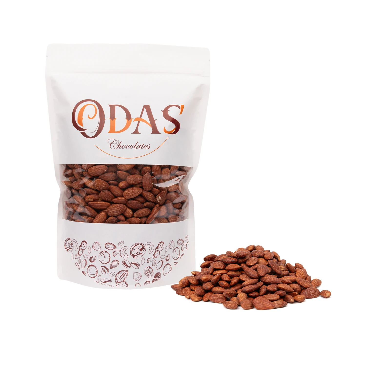 1 Kg لوز امريكي حبة كبير مالح - الصورة 1