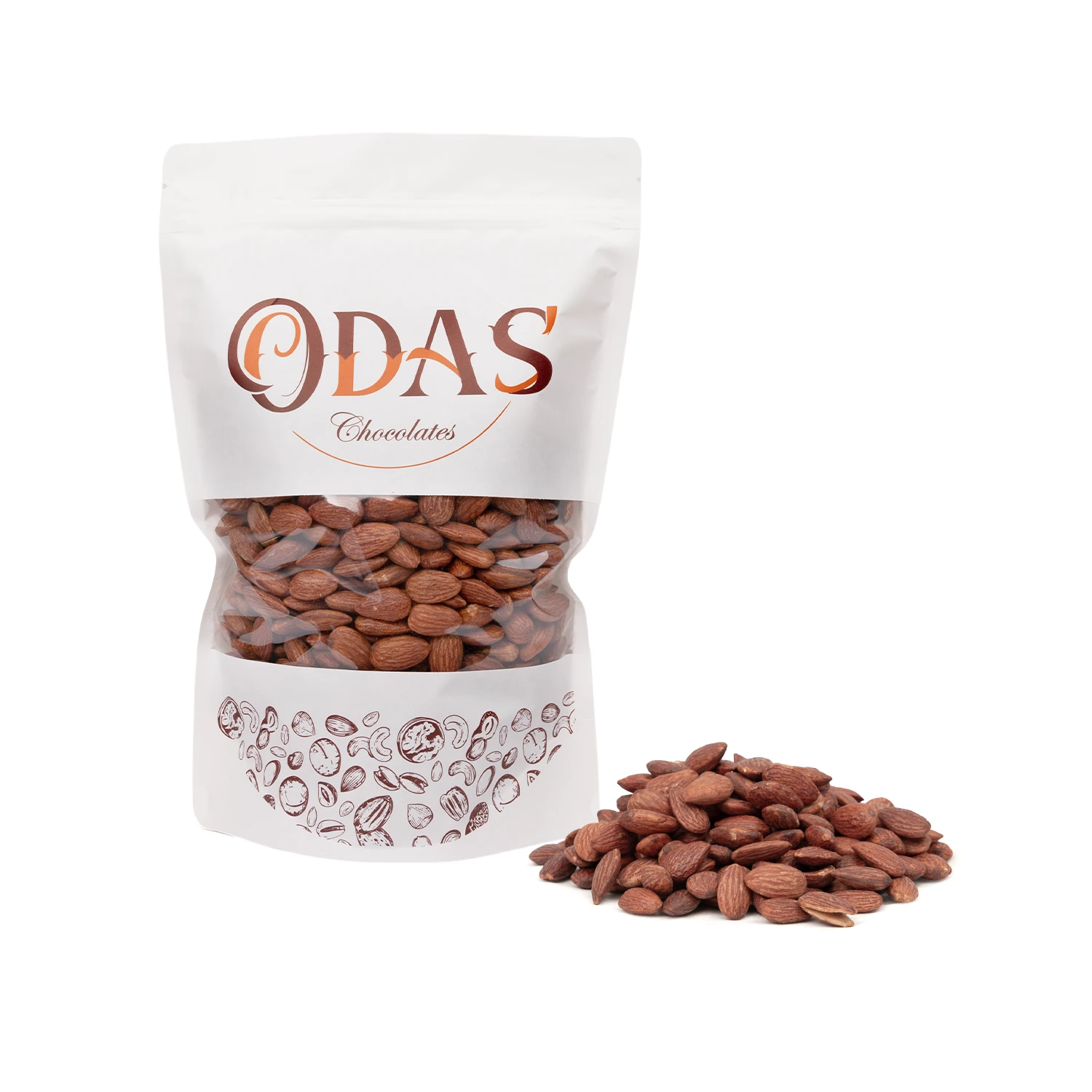 1 Kg لوز امريكي 22/20 حبة كبير مدخن - الصورة 1