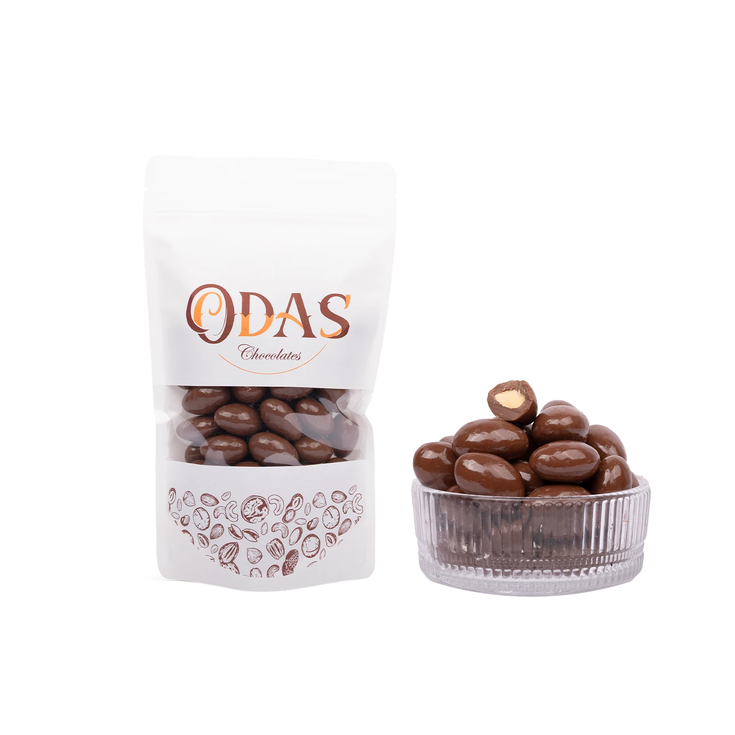 توت اسود شوكولاته دراجية لوز بالشوكولاته 250جم - الصورة 1