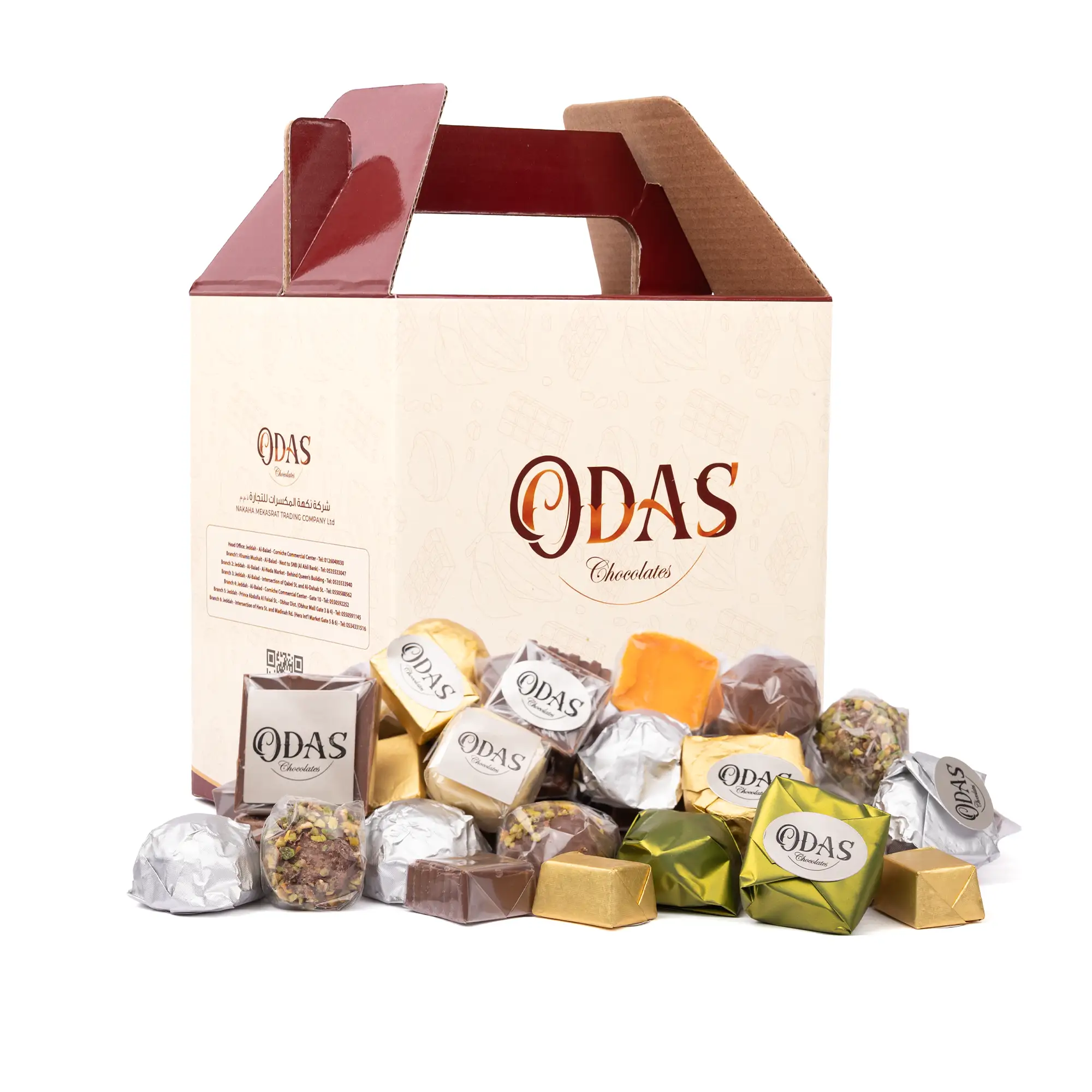 1 شوكولاتة بلجيكي فاخرة بحشوات متنوعة - 1كيلو - الصورة 1