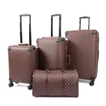 طقم شنط سفر جلد 4 قطع