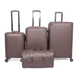 طقم شنط سفر جلد 4 قطع