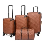 طقم شنط سفر جلد 4 قطع